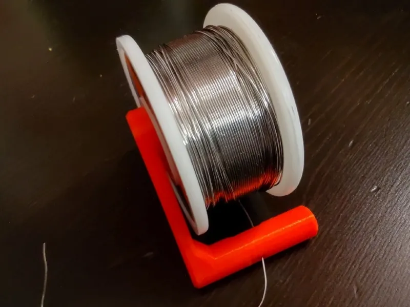 Solder wire spool holder