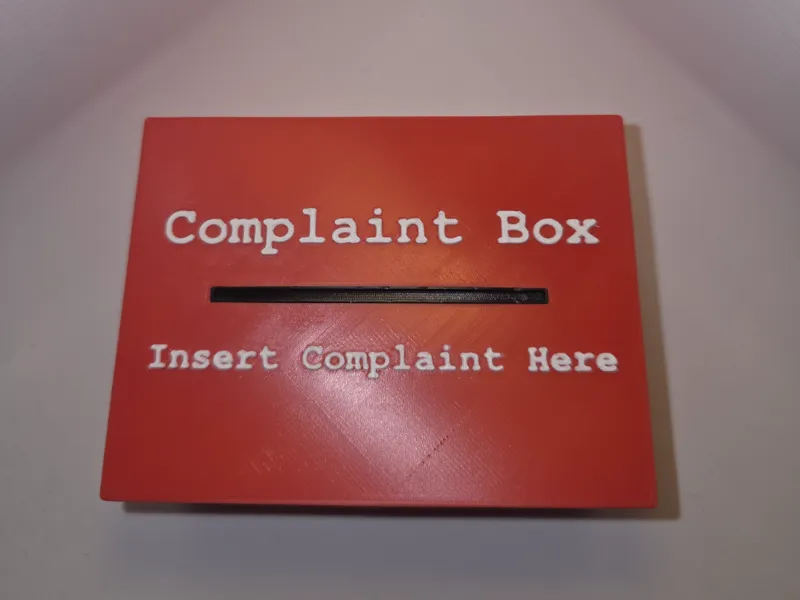 Complaint Box Prank