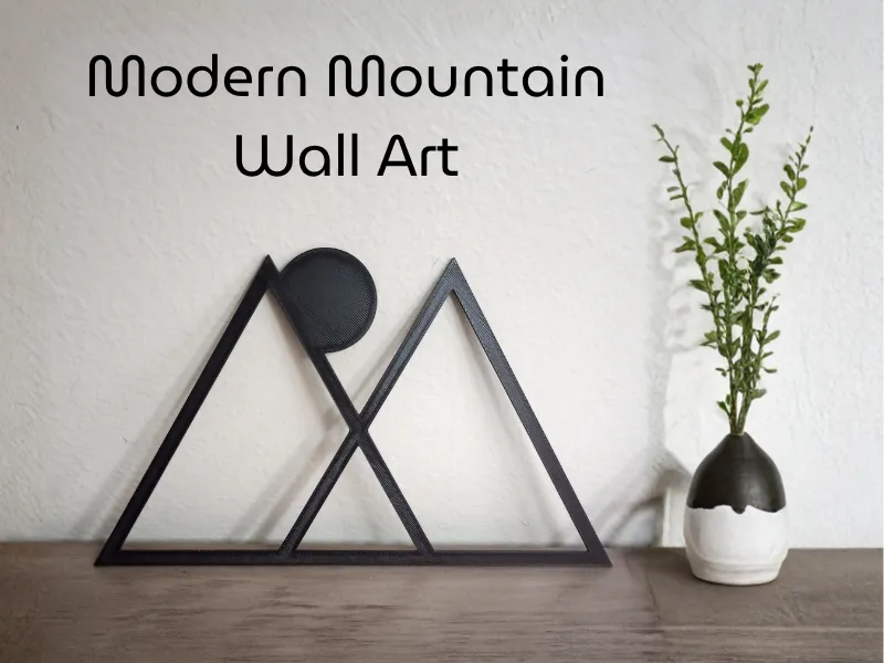 Modern Mountain Wall Art - No AMS - Simple Design!