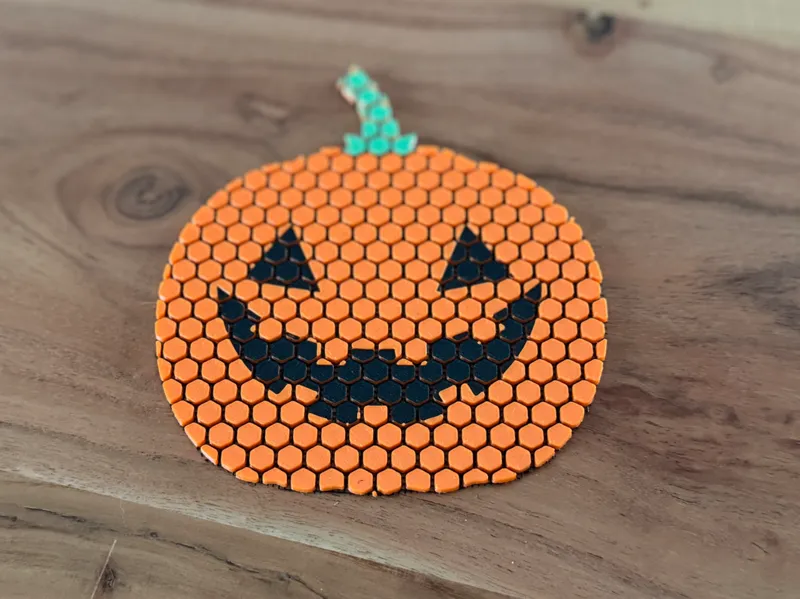 Halloween Kürbis Fidget-Stoff Untersetzer
