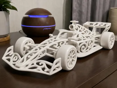 Formula 1 Voronoi: Racing Art Sculpture
