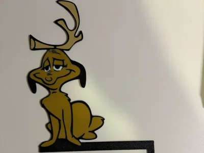 Max Grinch dog decoration door corner