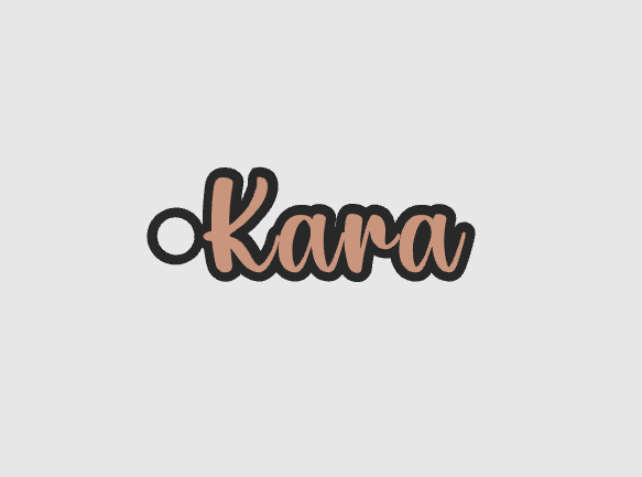 Miniatura 1055 do modelo 3D Name keychain +1200