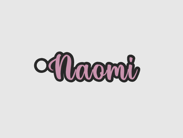 Miniatura 1056 do modelo 3D Name keychain +1200