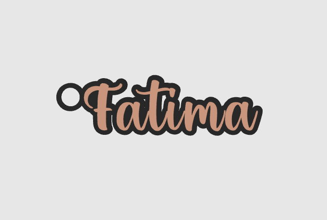 Miniatura 1095 do modelo 3D Name keychain +1200