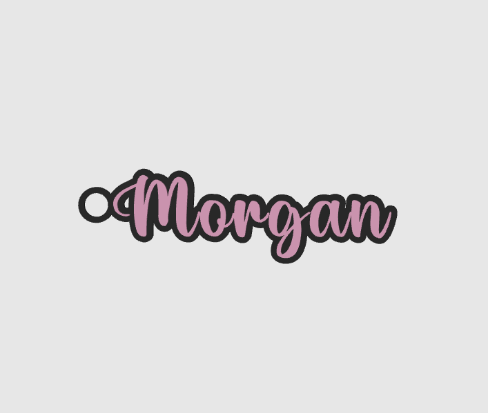 Miniatura 1119 do modelo 3D Name keychain +1200