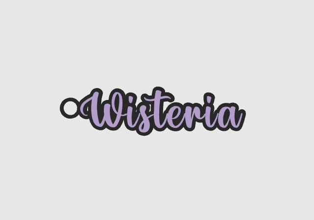 Miniatura 1124 do modelo 3D Name keychain +1200