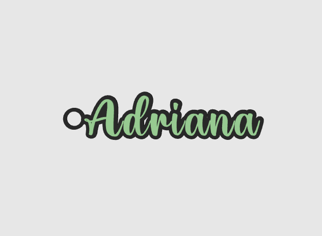 Miniatura 1133 do modelo 3D Name keychain +1200