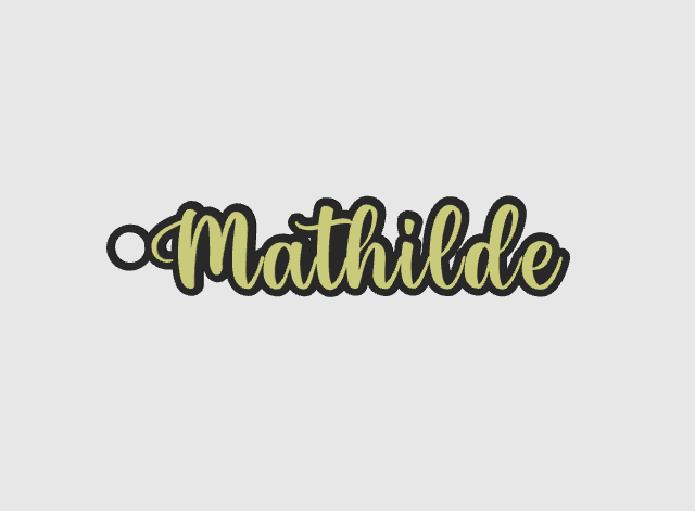 Miniatura 1139 do modelo 3D Name keychain +1200