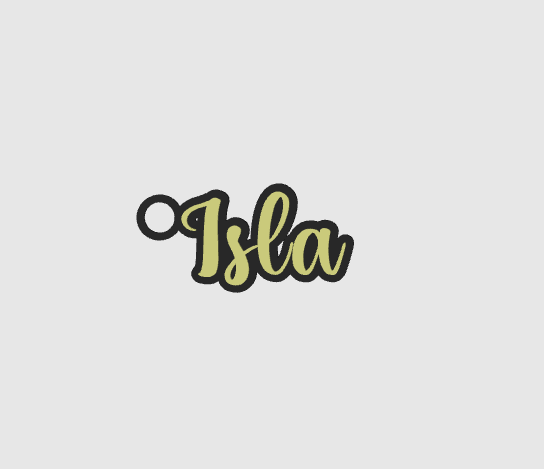 Miniatura 1147 do modelo 3D Name keychain +1200