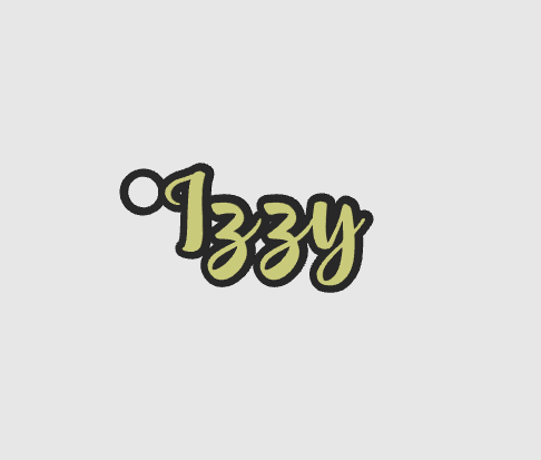 Miniatura 1148 do modelo 3D Name keychain +1200