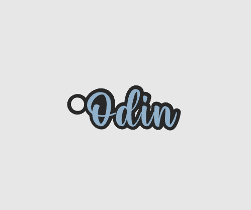 Miniatura 1181 do modelo 3D Name keychain +1200