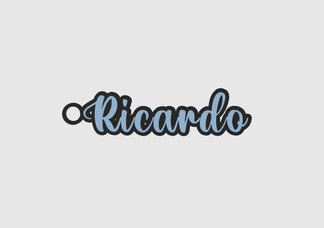 Miniatura 1184 do modelo 3D Name keychain +1200