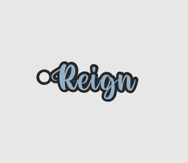 Miniatura 1189 do modelo 3D Name keychain +1200