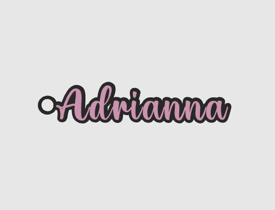 Miniatura 1203 do modelo 3D Name keychain +1200