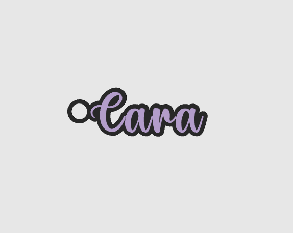 Miniatura 1214 do modelo 3D Name keychain +1200