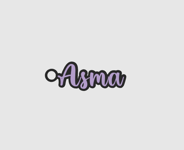 Miniatura 1223 do modelo 3D Name keychain +1200