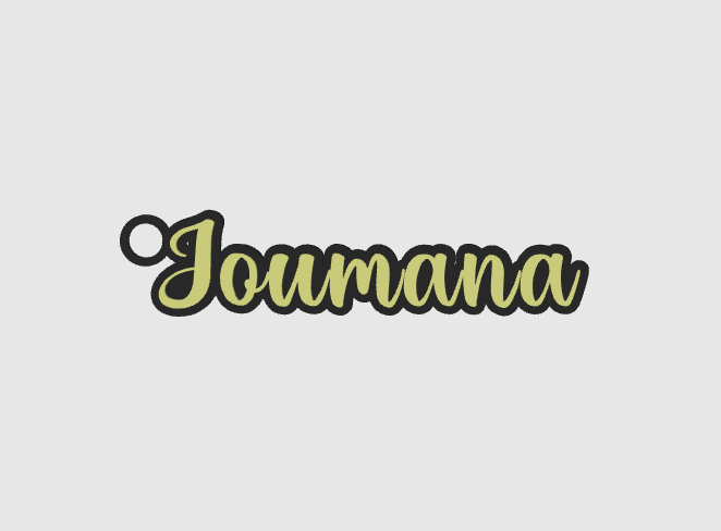 Miniatura 1239 do modelo 3D Name keychain +1200