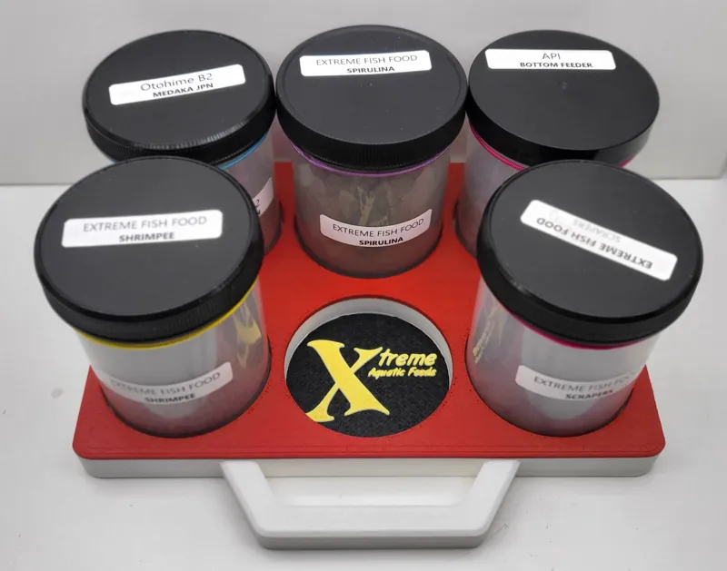 Xtreme Fish Food Tray - 66mm Jars