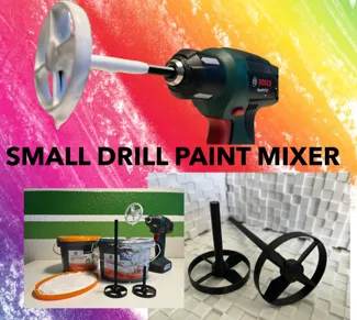 Small drill paint mixer