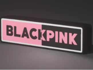 BlackPink Lichtbox schwarz/pink
