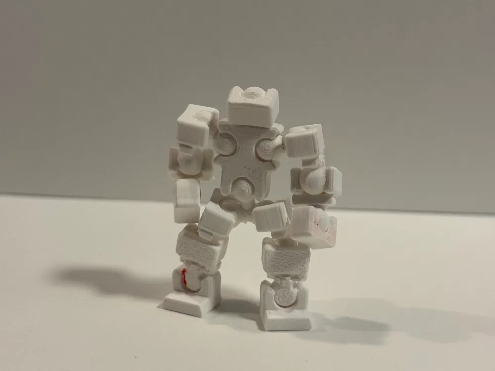 Modelo para impresión 3D: minimallist micro bot. Referencia del modelo original.