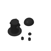 Borne d'incendie a 3 sorties - figurine — photo 3