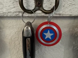Captain America Mini Shield Keychain