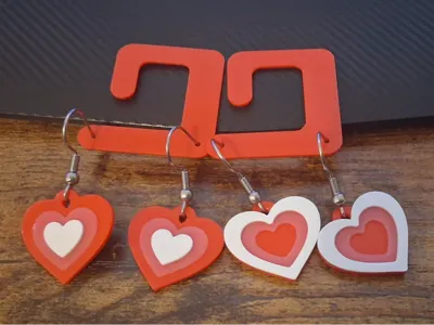 Simple Earring Card – Flat, No Supports