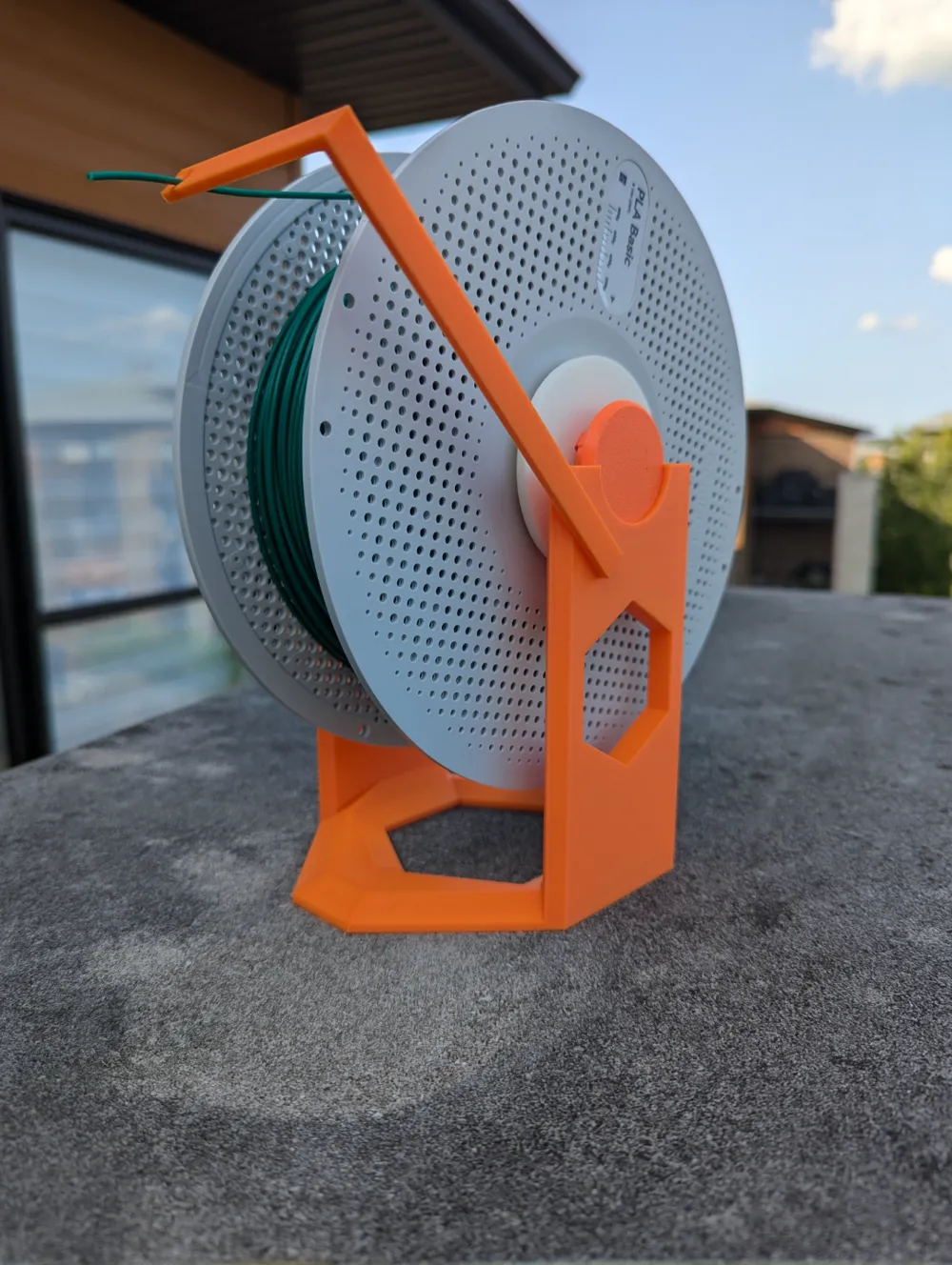 Rotating Filament Spool Holder with Flexible Core - Free 3D Print Model ...