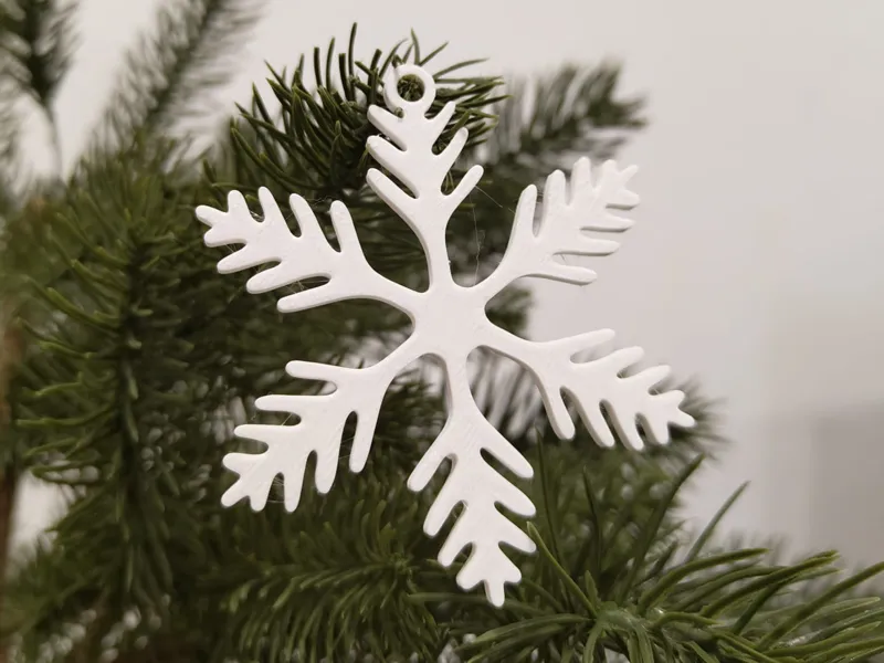 Snowflake 5 Tree Decor/Keychain