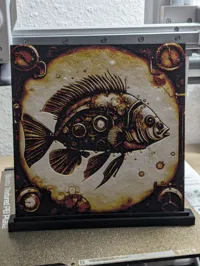 Lithophane poisson steampunk — photo 3