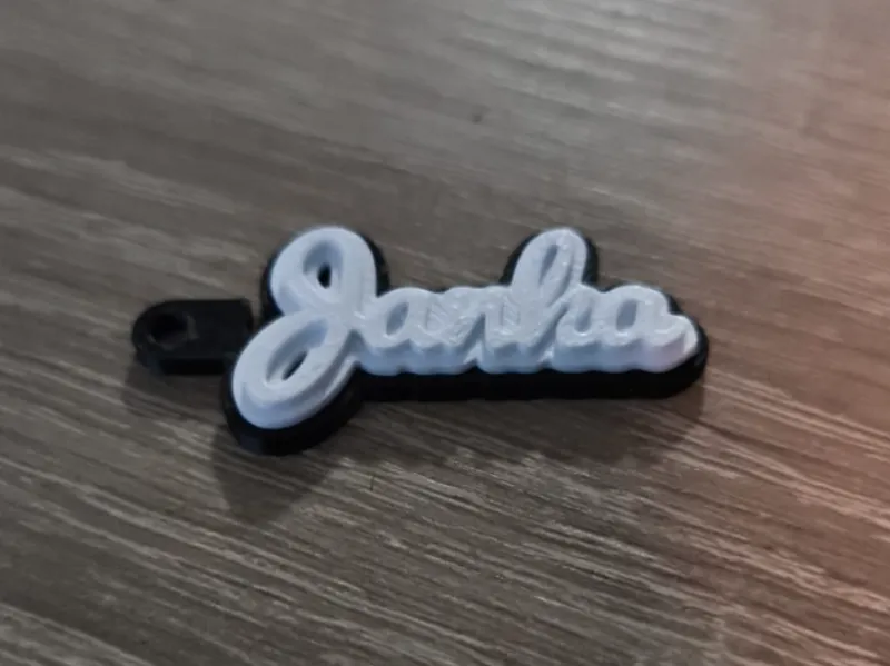 Keychain Janka Black White