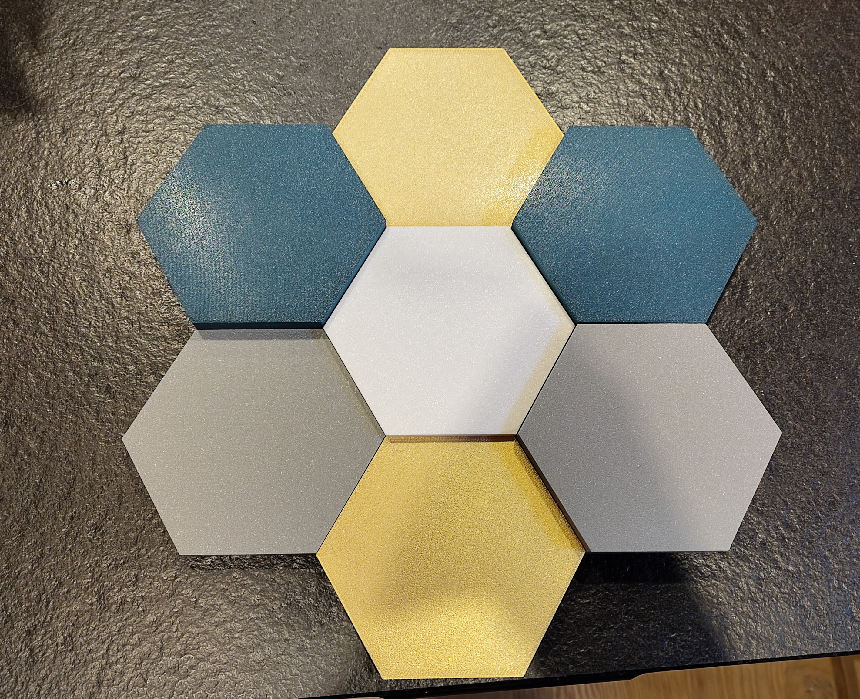 Miniatura 6 do modelo 3D Customizable Hex Wall Art
