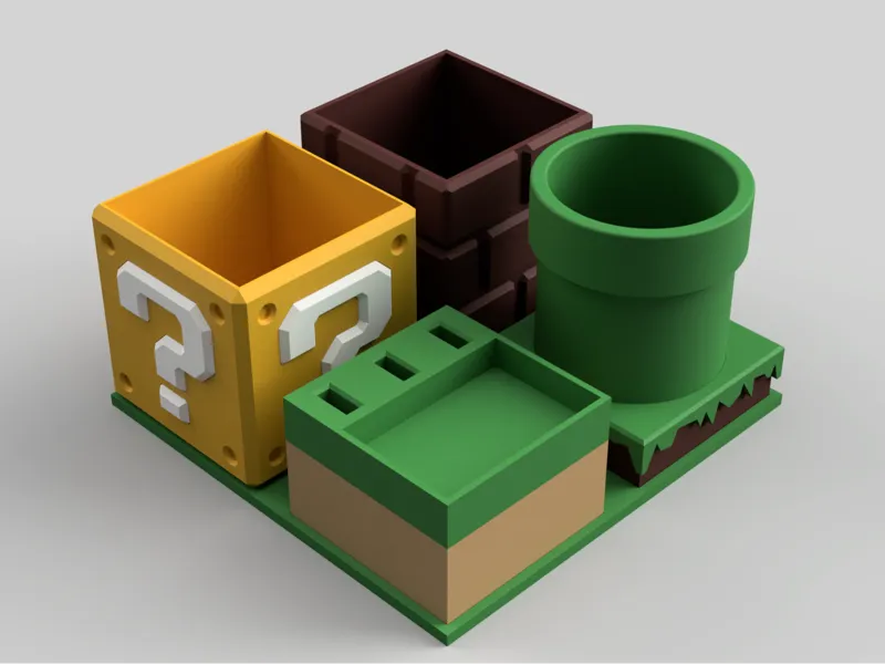 Super Mario Desk Organizer