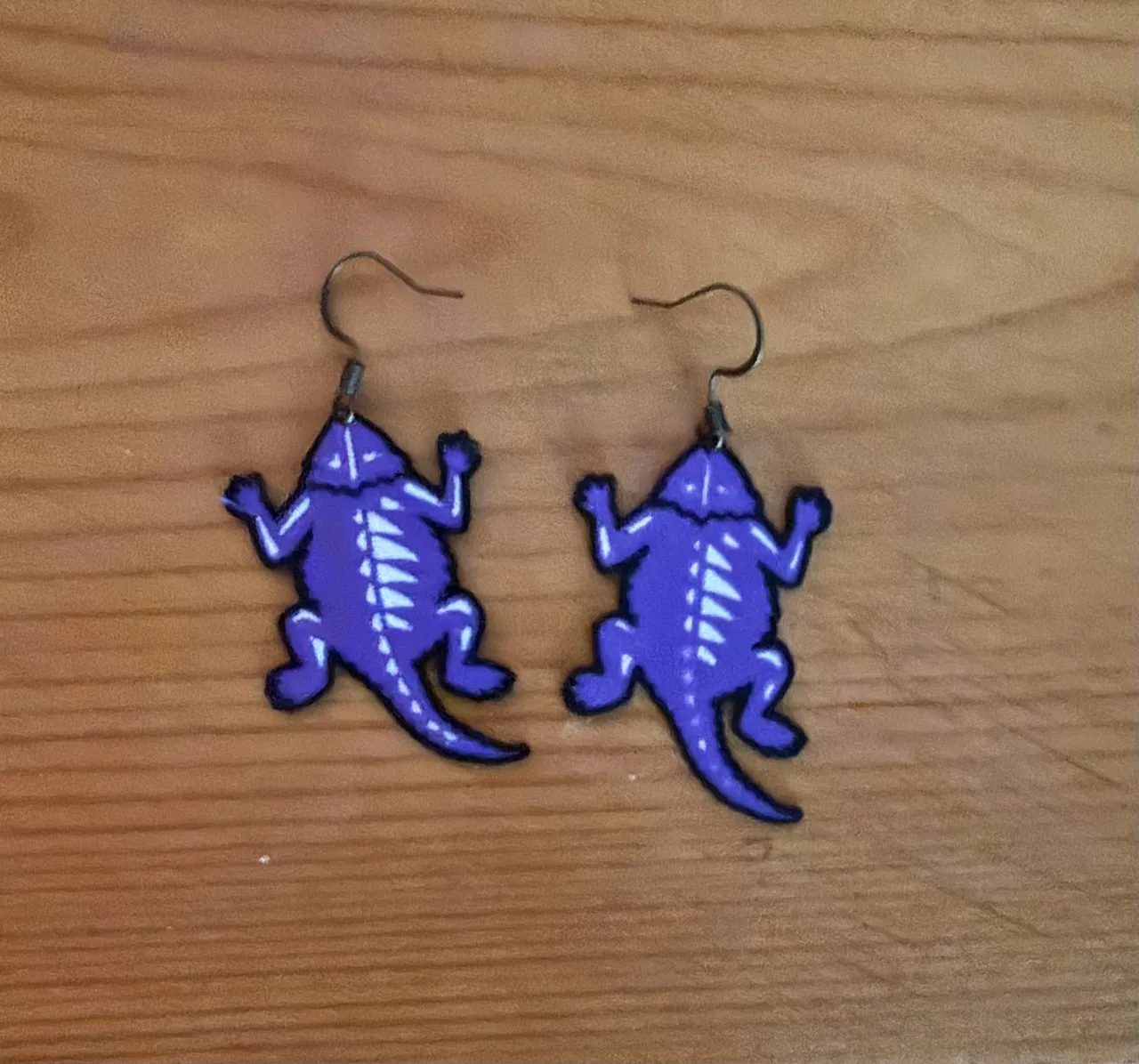 Horned Frog Earring view 4