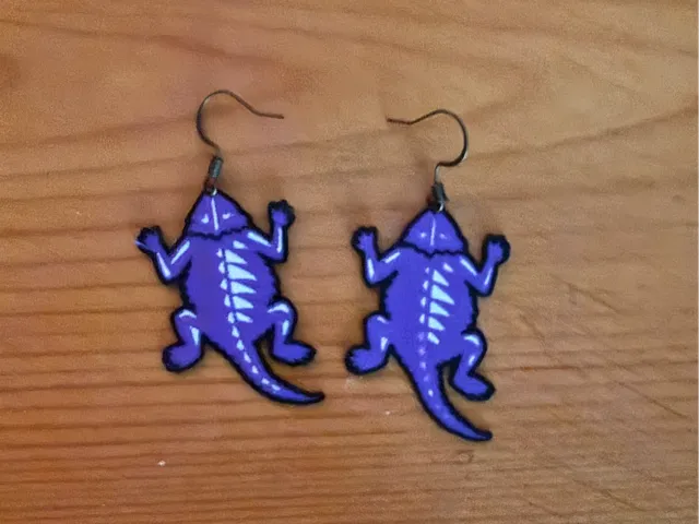 Horned Frog Earring