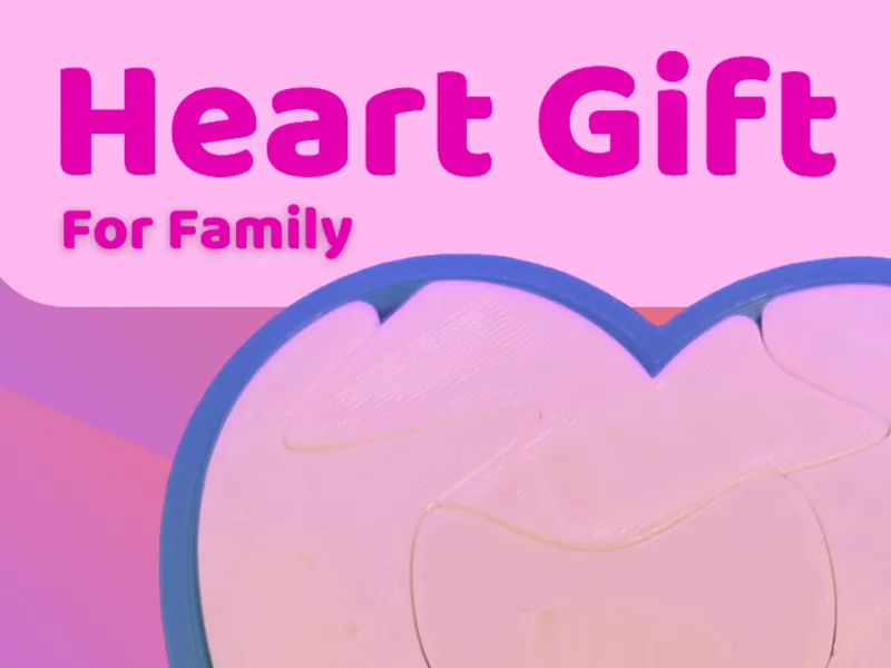 Family Heart - Gift and Decor (Customizable)
