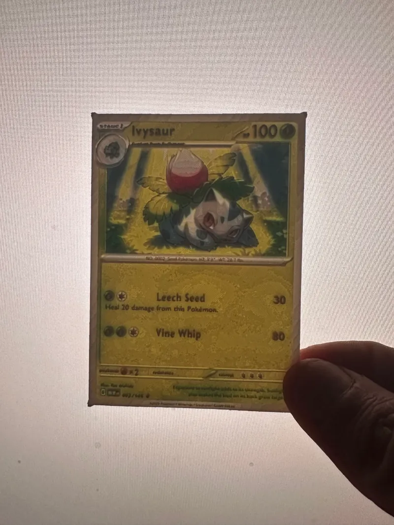 Ivysaur (151) Pokemon Card Lithophane