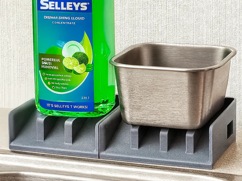 Kitchen soap holder track bar for sink organiser