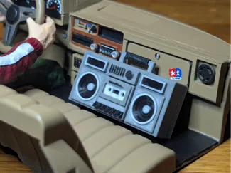 1/10 Scale Cassette Boombox for RC Crawler/Drift