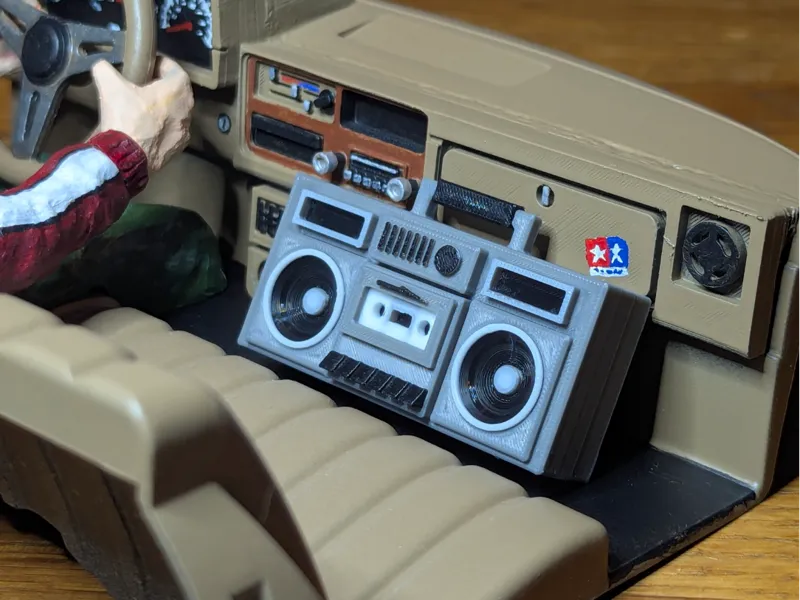 1/10 Scale Cassette Boombox for RC Crawler/Drift