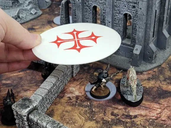 2" and 3" Blast Templates for Trench Crusade