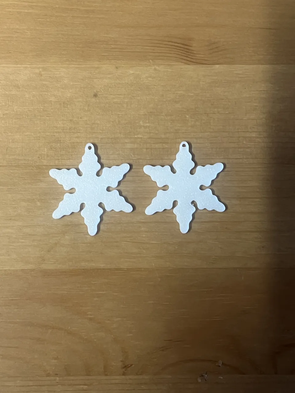 snowflake earrings view 2