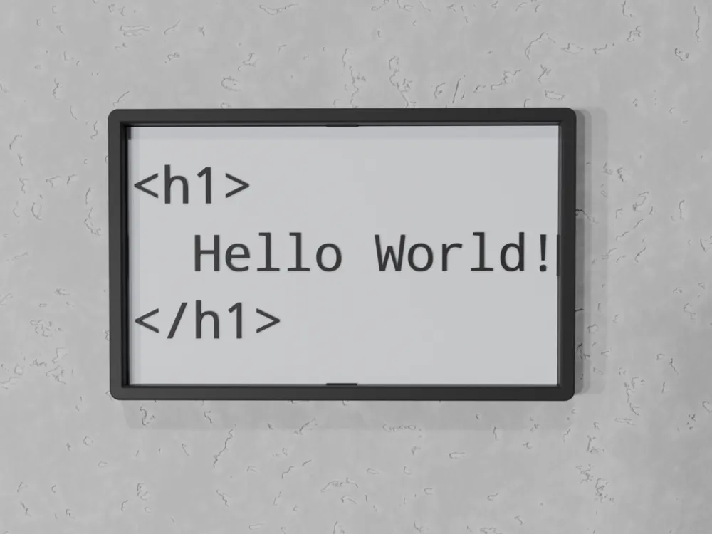 Hello World Code - HTML by prints charming - MakerWorld