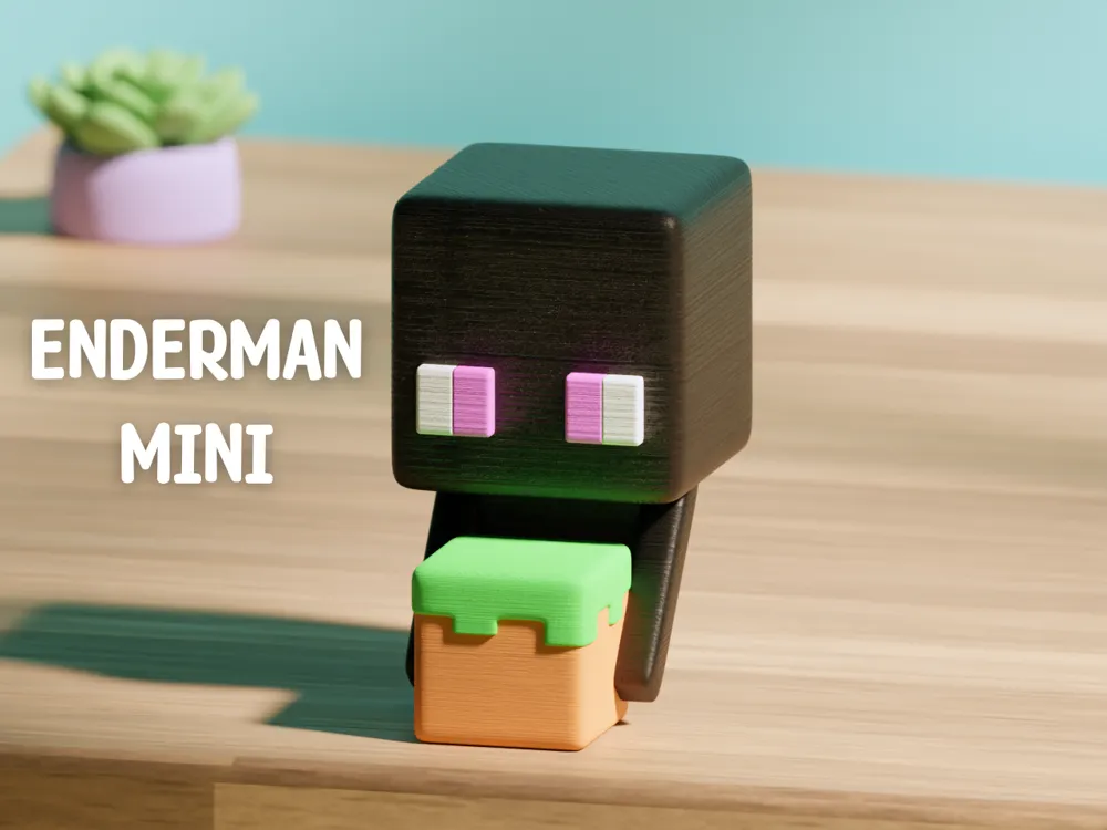 Cute Minecraft Enderman Figurine by frekkodesigns MakerWorld: Download ...