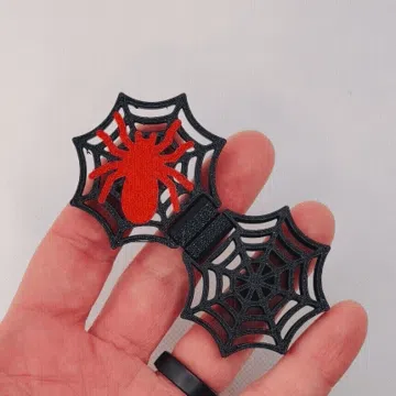 Objeto manipulable: Spider Web Halloween Slider + Flip Fidget Toy — vista de referencia 3