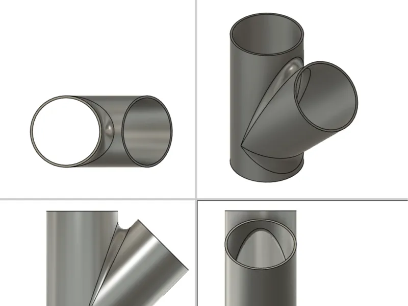 4 inch Air Vent Y Split