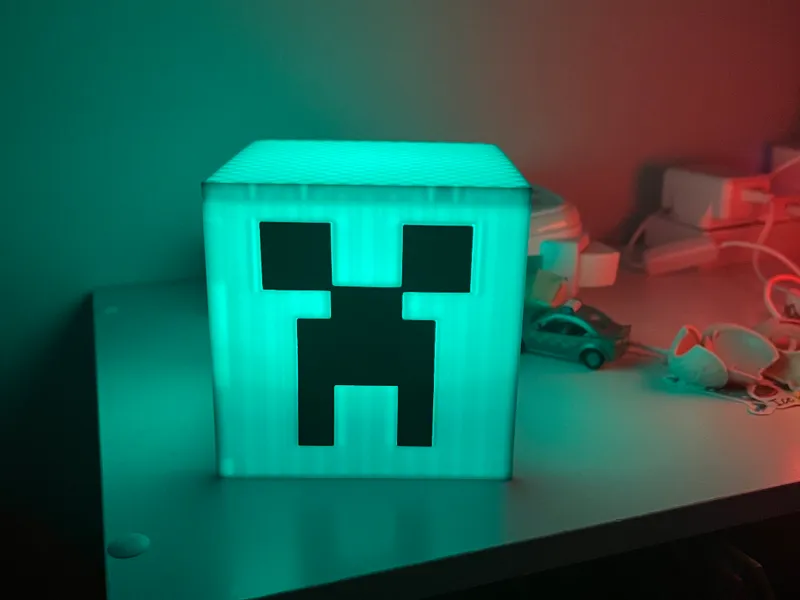 Minecraft Creeper Light box