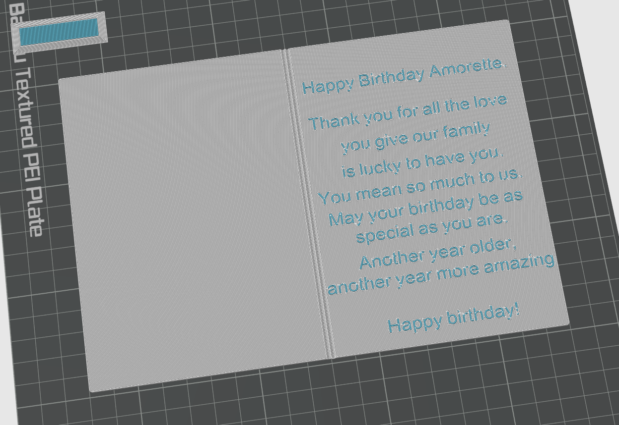 Miniatura 2 do modelo 3D Customizable Birthday Card